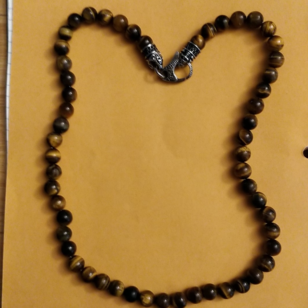Men's tiger eye necklace